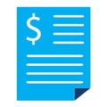 Bank statement sign. bank statement icon on white background.