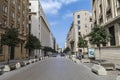 Bank Street in downtown Beirut, Lebanon Royalty Free Stock Photo