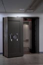 Bank Vault Door. Safe in stainless steel.