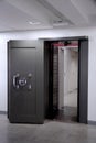 Bank Vault Door. Safe in stainless steel.