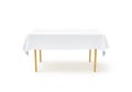 Bank white tablecloth mockup, clipping path,