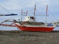 Bangkas, a traditional type of outrigger boats used by Filipino artisanal fishermen