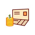 Bankbook icon, vector illustration