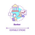 Banker concept icon