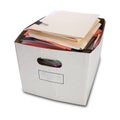 Bankers Box and Folders Isolated Royalty Free Stock Photo