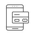 Banking app Isolated Vector icon which can easily modify or edit Royalty Free Stock Photo