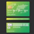 Banking business plastic card and payment