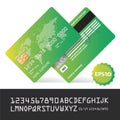 Banking business plastic card and payment