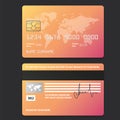 Banking business plastic card and payment