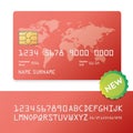 Banking business plastic card and payment