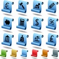 Banking Buttons - Scroll Royalty Free Stock Photo