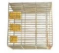 Banking - coins in cage on white #3