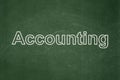 Banking concept: Accounting on chalkboard background Royalty Free Stock Photo