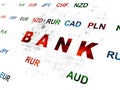 Banking concept: Bank on Digital background Royalty Free Stock Photo