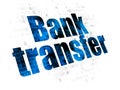 Banking concept: Bank Transfer on Digital background Royalty Free Stock Photo