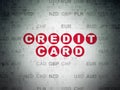 Banking concept: Credit Card on Digital Paper Royalty Free Stock Photo