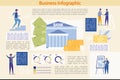 Banking and Finance Business Infographic Set.