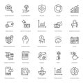 Banking and Finance Line Vector Icons 13