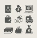 Banking and finance set icon