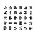 Banking icon pack_1 Royalty Free Stock Photo