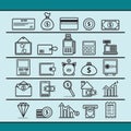 banking icons. Vector illustration decorative design