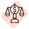 Banking law, icon Royalty Free Stock Photo