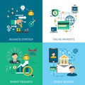 Banking Marketing Icons Set