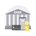Banking operations abstract concept vector illustration.