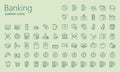 Banking outline iconset