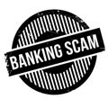 Banking Scam rubber stamp