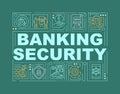 Banking security word concepts banner