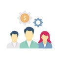 Banking staff Vector Icon which can easily modify or edit Royalty Free Stock Photo
