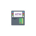 Banking vector flat colour icon