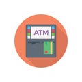 Banking vector flat colour icon