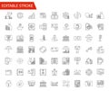 Banking vector icons set