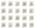 Banking web icons, document series