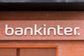 Bankinter logo on Bankinter`s bank