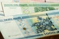 Banknote background, Belarusian rubles