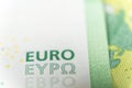 Banknote 100 euro macro close-up money