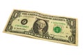 Banknote one dollar Royalty Free Stock Photo