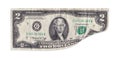 American dollars isolated on a white background