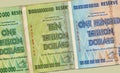 Banknotes - Hyper Inflation - Zimbabwe Royalty Free Stock Photo