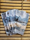 Banknotes Indonesian rupiah is highly understated, Indonesia Royalty Free Stock Photo