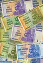 Banknotes - Zimbabwe - Hyperinflation Royalty Free Stock Photo