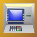 Bankomat vector illustration.