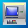 Bankomat vector illustration. Royalty Free Stock Photo