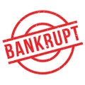 Bankrupt rubber stamp Royalty Free Stock Photo