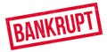 Bankrupt rubber stamp Royalty Free Stock Photo