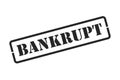 Bankrupt Stamp Vector Royalty Free Stock Photo