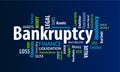 Bankruptcy Word Cloud Royalty Free Stock Photo